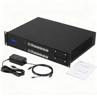 Ordinateur industriel RK3288 sans ventilateur, ordinateur embarqué N97 I5 I7 12e génération, boîtier PC industriel avec 6 ports COM, 2 ports LAN, 6 ports USB, alimentation CC 12-24V
