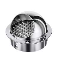 Cache-trou d'aération circulaire en acier inoxydable 304 de 4,0 mm, étanche, pour mur extérieur de cuisine domestique, vente chaude, OEM/ODM industriel