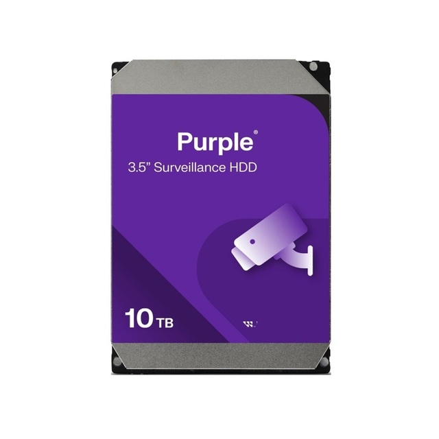 Internal 10TB HDD Purple NVR Internal Hard Drive HDD SATA 6 Gb/s, 256 MB Cache, 3.5" WD102PURZ For Monitoring