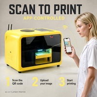 Printer UV Mini A5 Area Cetak 21x24cm Dengan Tinggi 6cm CMYKW 5 Warna
