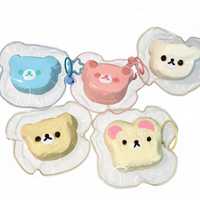 Easy Bear Head Squeeze Anti-Stress Squishy en silicone de qualité alimentaire, sensation de boue crémeuse, rebond lent, design attrayant, jouet pour jeunes