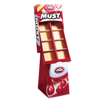 Étagère de présentation de chocolat pour supermarché, promotion en gros, vente au détail, magasin de snacks, sur pied