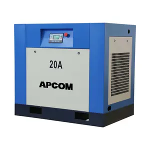 Apcom Roterende Schroef Compressor Industriële Schroef Compressor 15kw 20hp 10bar 220V Schroef Compressor