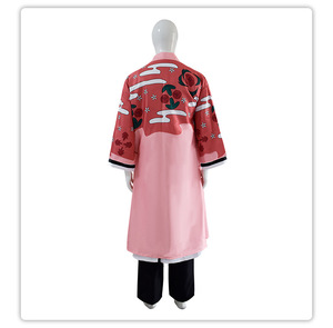 Disfraz de Cosplay de Anime Kyoraku Shunsui, Kimono Rosa, Atuendo de Shinigami Negro, Uniforme, Capa para Hombre, Guerra de Sangre de Mil Años - Product Image 3