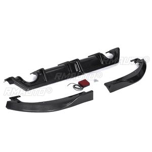 Carbon Fiber Look/Black 3pcs <b>Car</b> Rear Bumper <b>Diffuser</b> Splitter Lip Spoiler Bumper Guard Protector for Honda for Civic 2016-2019 - Product Image 5