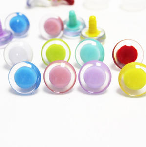 Ojos de Seguridad de Plástico Transparente con Pupilas de Colores Cristalinos para Crochet - Product Image 2