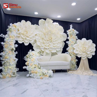 Fournisseur de décoration de mariage, fleurs artificielles en papier, fleurs géantes, décorations pour mariage, maison, chambre, événement