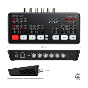BMD-conmutador de vídeo en vivo, diseño blackmagic para <span class=keywords><strong>ATEM</strong></span> <span class=keywords><strong>SDI</strong></span> Pro <span class=keywords><strong>ISO</strong></span> <span class=keywords><strong>Extreme</strong></span> ISQ 3G-<span class=keywords><strong>SDI</strong></span> - Product Image 2