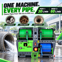 Machine de nettoyage de canalisations diesel LCM65HP30.60LD avec moteur de 65 CV pour le débouchage des égouts
