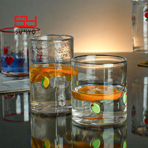 Verres à boire en verre transparents, réutilisables, faits à la main, avec des motifs de dessins animés de Noël SUNYO, adaptés aux aliments et compatibles lave-vaisselle - Product Image 6