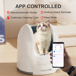 Autolimpieza inteligente Extra grande Envío gratuito App UV Catit Caja de arena inteligente automática para gatos autolimpieza para gatos - Product Image 5