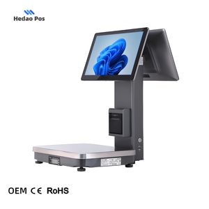 Balance à code-barres Hedao, balance de pesage pour le marché de détail/supermarché/fruiterie/marché aux poissons - Product Image 4