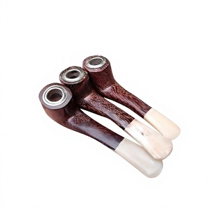 Pipa de Fumar de Madera de Estilo Clásico Hecha a Mano por Artesanos - Reutilizable, Ecológica y Duradera - Product Image 3