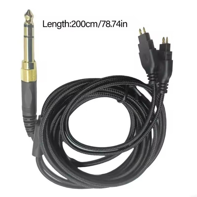 Quality Audios Cord Compatible for HD580 HD600 HD650 HD660S HD6XX Earphones Replacement Audios Upgrades Cable 78.74inch