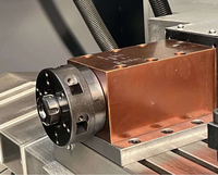 Tour CNC à lit plat horizontal H32, machine à un seul brocheur avec rail de guidage linéaire, mini tour CNC