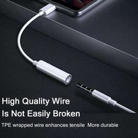USB-C zu 3,5mm Audio-Buchsen-Adapter kabel USB Typ C AUX Audio Converter für Mobiltelefone und Laptops Plug-In-Kopfhörer