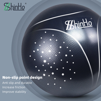 Ballon d'exercice en PVC antidérapant écologique breveté par Shinho Manufacturer, 65 cm, pour yoga, pilates, fitness et entraînement d'équilibre.