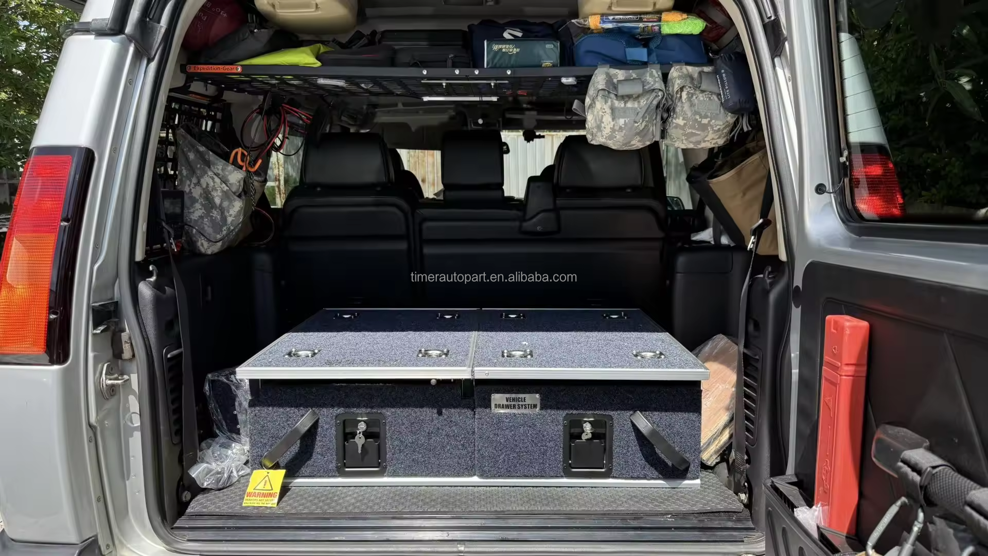 オフロード4x4カー貨物スライディングストレージトランク