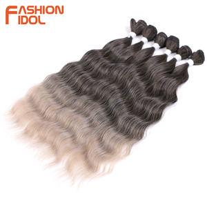 Estensioni di <span class=keywords><strong>Capelli</strong></span> Sintetici a Onda Profonda per Acconciature Bionde, <span class=keywords><strong>6</strong></span> Fasci da 20 Pollici, <span class=keywords><strong>Capelli</strong></span> Finti - Product Image 2