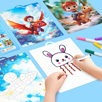 Livre d'activités de dessin pour enfants sur le thème des garçons : Puzzle de lettres autocollantes 2-en-1 et mon premier livre de numéros autocollants