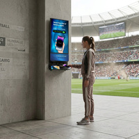 Máquina Publicitaria Vertical con Cargador de Teléfonos, Estación de Carga para Celulares en Centros Comerciales, Aeropuertos y Hoteles