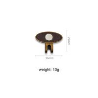 Marqueur de balle de Golf elliptique avec Clip de chapeau magnétique en cuir, cadeaux de Golf amusants, accessoires de Golf pour hommes femmes golfeurs uniques