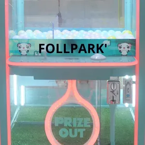 完全透明プラスチック高<span class=keywords><strong>3D</strong></span>ゲームボードコイン用大型商用コイン操作スキャンコードキーチェーンぬいぐるみディスペンサー1 - Product Image 3