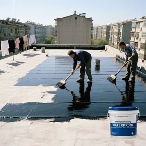 Factory Direct Sale Eco-Friendly Liquid Acrylic Roof <b>Coating</b> Waterproofing Materials for Roof <b>Paint</b> Application Brush - Product Image 4