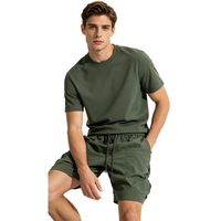 Short cargo unisexe vintage ample à taille élastique mi-haute, respirant, style japonais, séchage rapide, imperméable, anti-plis, 100% nylon