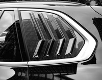 Cadre de persienne en carbone sec Garnitures de calandre pour BMW X5 G05 G18 LCI M Sport 2023 + Persienne de porte arrière Kits de carrosserie de décoration de voiture