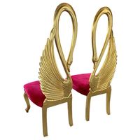 Fauteuil Trône Royal Baroque Grand en Acrylique Blanc Antique à Dossier Haut pour Pédicure et Esthétique