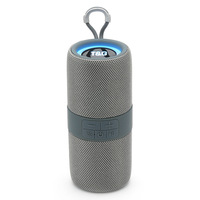 Enceinte Bluetooth sans fil TG671, portable, extérieure, avec subwoofer RGB, fonction TWS, en tissu, étanche IPX4, radio FM, BT, USB, idéale comme cadeau