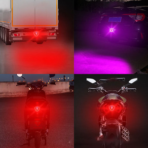 New 12V LED RGB đuổi theo năng động tự động đèn Flash phanh đèn cho phổ Car <span class=keywords><strong>Auto</strong></span> <span class=keywords><strong>pilot</strong></span> dừng an toàn tam giác cảnh báo đèn - Product Image 4