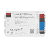 Contrôleur LED SPI 4 canaux 5 en 1 Miboxer SPI-WL4H, Art-Net vers SPI ESP32W, contrôleur numérique 2.4G pour bande LED WS2811 WS2812B