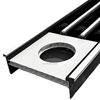 Grille cachée à fente intégrée avec trous de lumière Évent linéaire pour l'éclairage Convient aux plafonds intérieurs