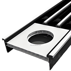 Lưới tản nhiệt ẩn kiểu khe cắm nhúng với lỗ ánh sáng lỗ thông hơi tuyến tính để chiếu sáng phù hợp với trần nhà trong nhà - Product Image 1