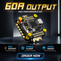 Contrôleur de vol SpeedyBee F405 V4 avec ESC 4-en-1 60A 3-6S 30.5x30.5mm pour la course FPV, les quadricoptères longue portée et les projets DIY