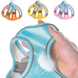 Set <span class=keywords><strong>Harness</strong></span> dan Tali Anjing Kecil, <span class=keywords><strong>Harness</strong></span> Kucing Lembut dan Bernapas, Rompi Anjing Kucing Berbahan Jaring dengan Tali untuk Anjing Kecil, Chihuahua, dan Anak Kucing - Product Image 6