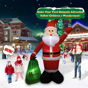 Bolsa de Regalo Inflable de Santa Claus con Luz LED de 6 Pies, Impermeable IP44, Ecológica, Decoración Navideña para Jardín, Patio y Hogar - Product Image 5