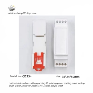 Empresa de moldes Abs Plástico <span class=keywords><strong>Din</strong></span> Rail Terminal Carcasa Suministro Terminal eléctrico Conector Bloque Caja 88*24*59mm CIC154 - Product Image 4
