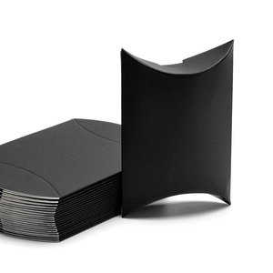 Hộp Đựng Thẻ Trưng Bày Trang Sức Hình Gối Giấy Kraft Màu Đen Logo Tùy Chỉnh Cho Mặt Dây Chuyền Vòng Cổ - Product Image 2