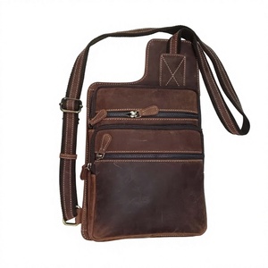 Sac bandoulière en cuir véritable de luxe, imperméable, durable, de haute qualité - Minimaliste/Vintage, motif de dessin animé, petit/grand - Product Image 5