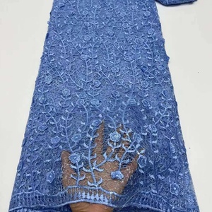 Tulle en maille non tissée de haute qualité avec des motifs de points et de croix pour les robes de mariée et les accessoires, style africain - Product Image 6