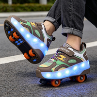 Vente en gros de chaussures à roulettes unisexes pour adultes, roues en PU lumineuses, OEM ODM, logo personnalisé, patins à roulettes pour hommes et femmes, chaussures de skate