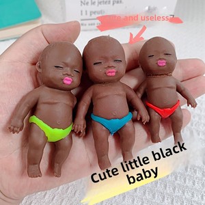 Cross-border Natasha Doll Internet-Famous Little <b>Black</b> Stress-Relief Toy Creative Funny Gadget Unisex for All Ages - Product Image 2