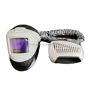 หมวกนิรภัยเชื่อมปรับมืดอัตโนมัติพร้อมรีโมทคอนโทรลเครื่องช่วยหายใจอากาศบริสุทธิ์ระดับ TH3 EN12941 CE - Product Image 1