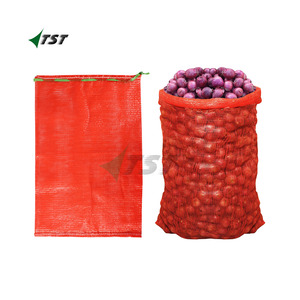 Tùy chỉnh dây rút 50kg khoai tây hành tây đóng gói PP <span class=keywords><strong>Leno</strong></span> lưới túi - Product Image 5