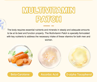 Patchs multivitaminés HODAF, formule scientifique, jetables, respectueux de la peau, fabriqués par une usine professionnelle, R&D et production à grande échelle
