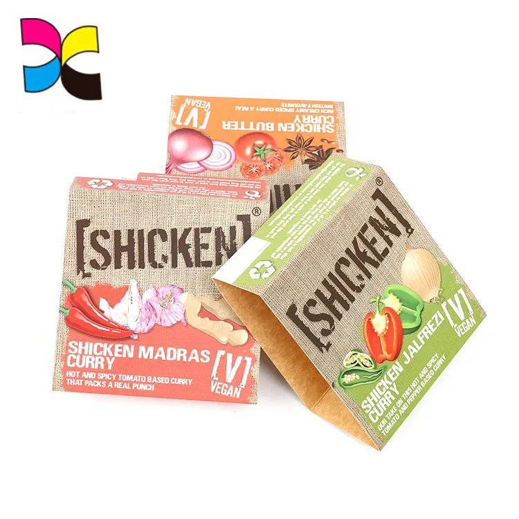 Printing Customized Box Sleeve Recyclable Fast Food Paper Cardboard Packaging Sleeve