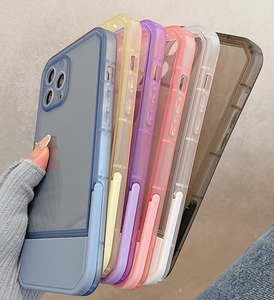 Supporto supporto staffa custodia per telefono <span class=keywords><strong>trasparente</strong></span> per iPhone 15 11 13 14 12 Pro Max, custodia di protezione per fotocamera per <span class=keywords><strong>Apple</strong></span> - Product Image 3